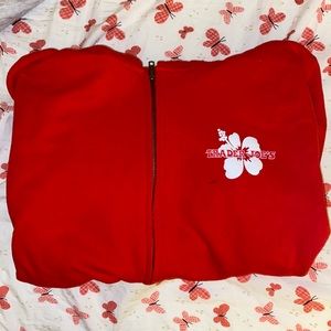 Small Red Trader Joe’s Zip Up Sweatshirt Hoodie